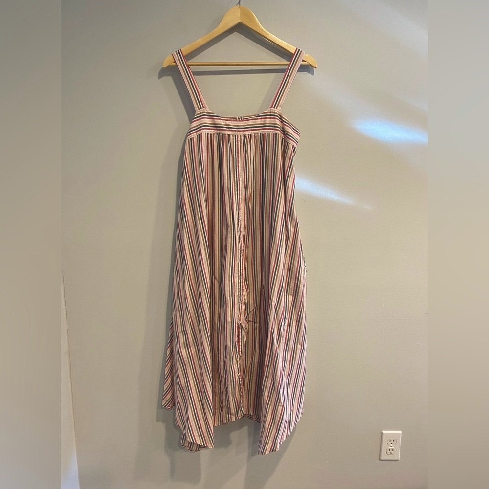 XIRENA Tatum Dress Pastel Stripes XIRENA Cotton Midi Sun Dress Medium